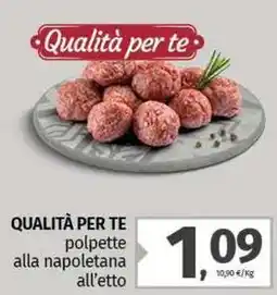 Pam QUALITÀ PER TE polpette alla napoletana offerta