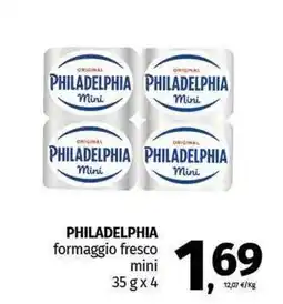 Pam PHILADELPHIA formaggio fresco mini offerta