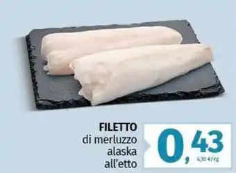 Pam FILETTO di merluzzo alaska offerta