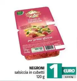 Pam NEGRONI salsiccia in cubetti offerta