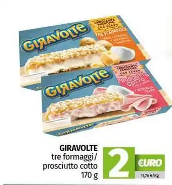 Pam GIRAVOLTE tre formaggi/ prosciutto cotto offerta