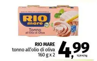 Pam RIO MARE tonno all'olio di oliva offerta