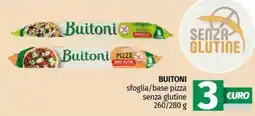 Pam BUITONI sfoglia/base pizza senza glutine offerta