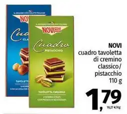 Pam NOVI cuadro tavoletta di cremino classico/ pistacchio offerta