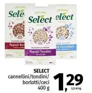 Pam SELECT cannellini/tondini/ borlotti/ceci offerta