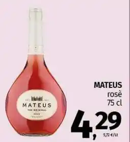 Pam MATEUS rosè offerta