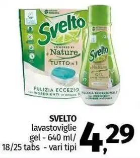 Pam SVELTO lavastoviglie gel offerta