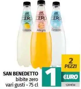 Pam SAN BENEDETTO bibite zero offerta