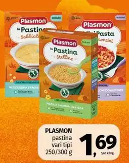 Pam PLASMON pastina offerta