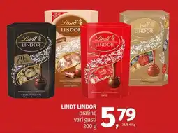 Pam LINDT LINDOR praline vari gusti offerta