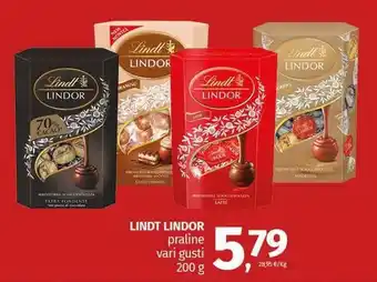 Pam LINDT LINDOR praline vari gusti offerta