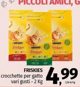 Pam FRISKIES crocchette per gatto offerta