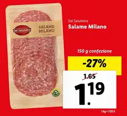 Lidl Dal Salumiere Salame Milano offerta