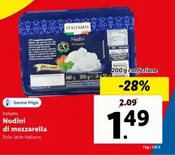 Lidl Italiamo Nodini di mozzarella offerta