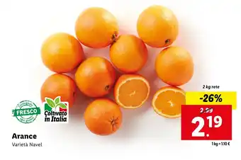 Lidl Arance offerta