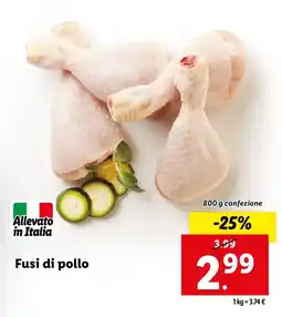 Lidl Fusi di pollo offerta