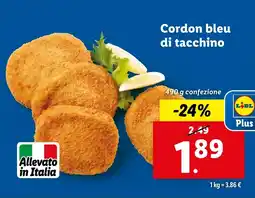 Lidl Cordon bleu di tacchino offerta