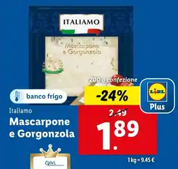 Lidl Italiamo Mascarpone e Gorgonzola offerta