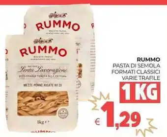 Eté Rummo pasta di semola formati classici varie trafile offerta