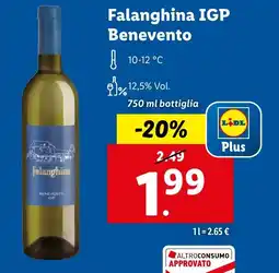 Lidl Falanghina IGP Benevento offerta