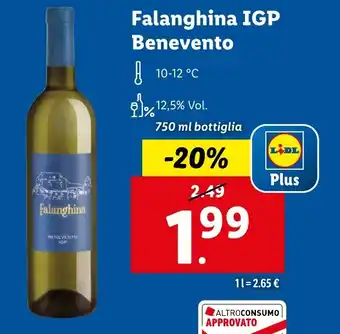 Lidl Falanghina IGP Benevento offerta