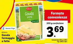 Lidl Milbona Gouda formaggio a fette offerta