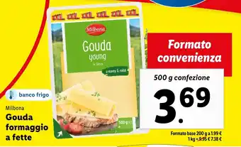 Lidl Milbona Gouda formaggio a fette offerta