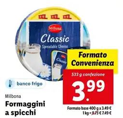 Lidl Milbona Formaggini a spicchi offerta