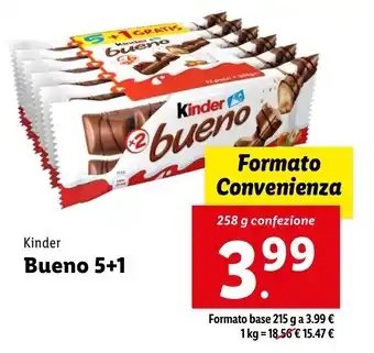 Lidl Kinder Bueno 5+1 offerta