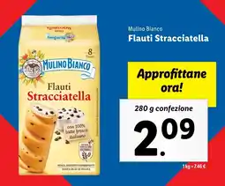Lidl Mulino Bianco Flauti Stracciatella offerta