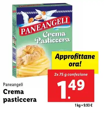 Lidl Paneangeli Crema pasticcera offerta