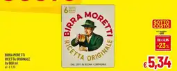 A&O Birra moretti ricetta originale offerta