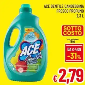 A&O Ace gentile candeggina fresco profumo offerta