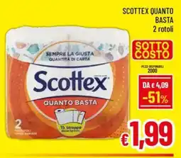 A&O Scottex quanto basta 2 rotoli offerta