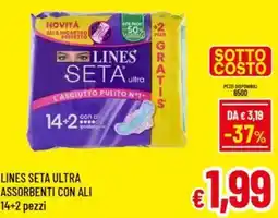 A&O Lines seta ultra assorbenti con ali 14+2 pezzi offerta