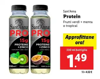 Lidl Sant'Anna Protein offerta