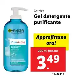 Lidl Garnier Gel detergente purificante offerta