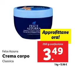 Lidl Felce Azzurra Crema corpo offerta