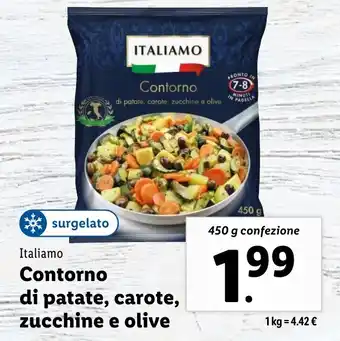 Lidl Italiamo Contorno di patate, carote, zucchine e olive offerta