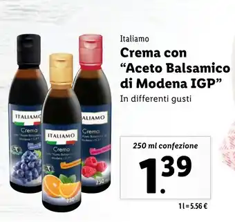 Lidl Italiamo Crema con "Aceto Balsamico di Modena IGP" offerta