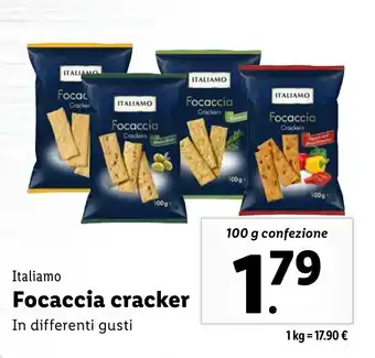 Lidl Italiamo Focaccia cracker offerta