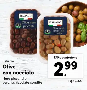 Lidl Italiamo Olive con nocciolo offerta