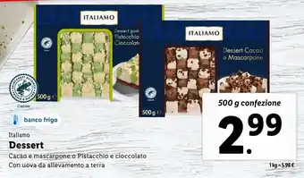 Lidl Italiamo Dessert offerta