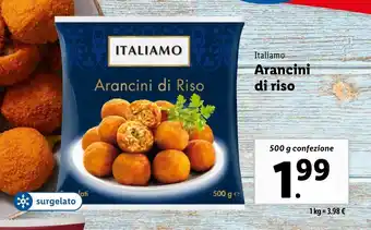 Lidl Italiamo Arancini di riso offerta