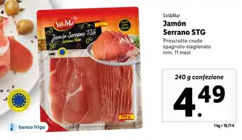 Lidl Sol&Mar Jamón Serrano STG offerta