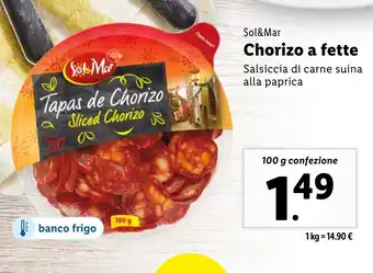 Lidl Sol&Mar Chorizo a fette offerta