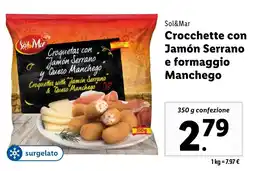 Lidl Sol&Mar Crocchette con Jamón Serrano e formaggio Manchego offerta