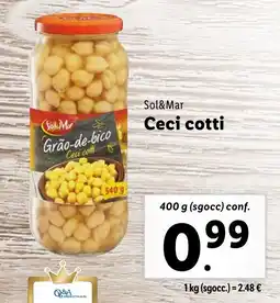 Lidl Sol&Mar Ceci cotti offerta