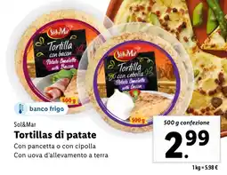 Lidl Sol&Mar Tortillas di patate offerta