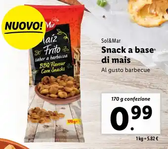 Lidl Sol&Mar Snack a base di mais offerta